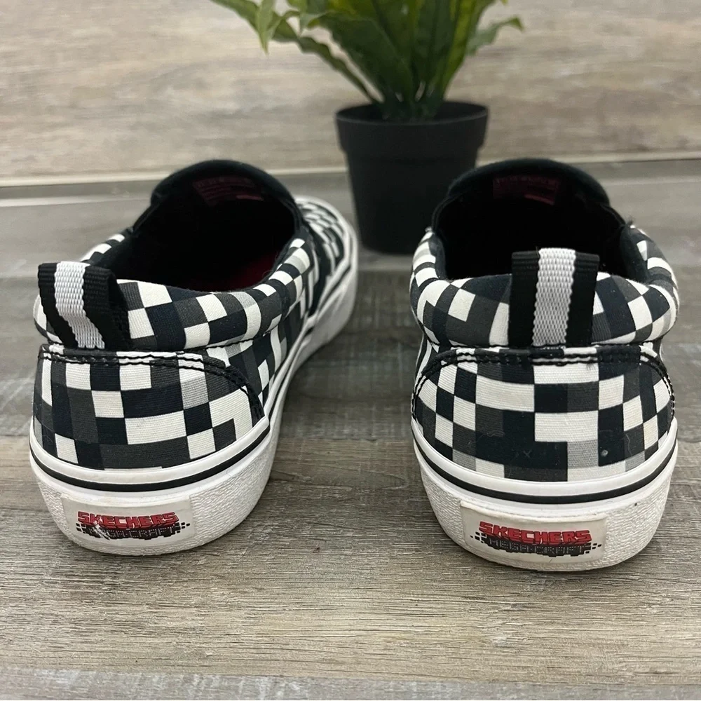 Sketchers Megacraft Black and White Sneaker Flats Size 4.5 - Picture 11 of 16